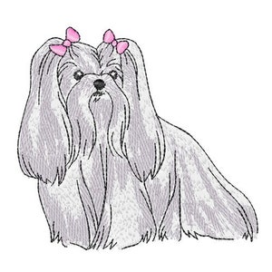 Maltese Dog - Machine Embroidery Design