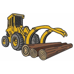 Logging Loader Larger - Machine Embroidery Design