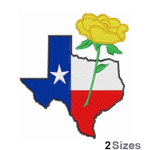 Yellow Rose Of Texas - Machine Embroidery Design