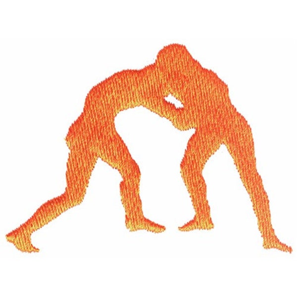 Wrestlers - Machine Embroidery Design