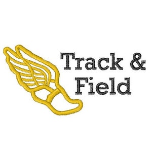 Track And Field - Machine Embroidery Design