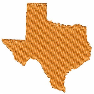 Petit État du Texas - motif de broderie machine