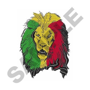 RASTA LION - Machine Embroidery Design