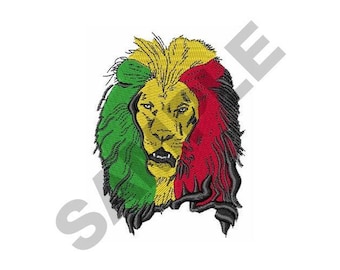 RASTA LION - Machine Embroidery Design