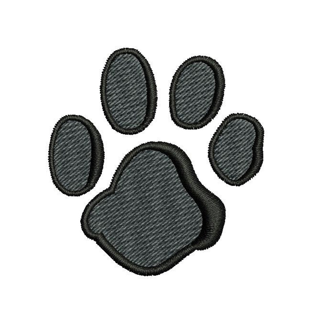 Dog Paw Print Machine Embroidery Design Etsy
