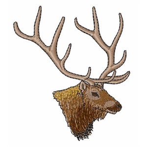 Elk Head - Machine Embroidery Design