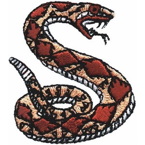 Diamond Back Rattlesnake - Machine Embroidery Design