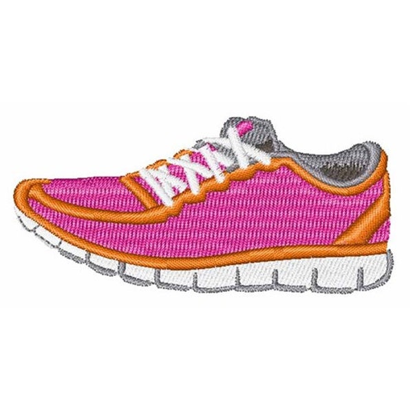 Womans Running Shoe - Machine Embroidery Design