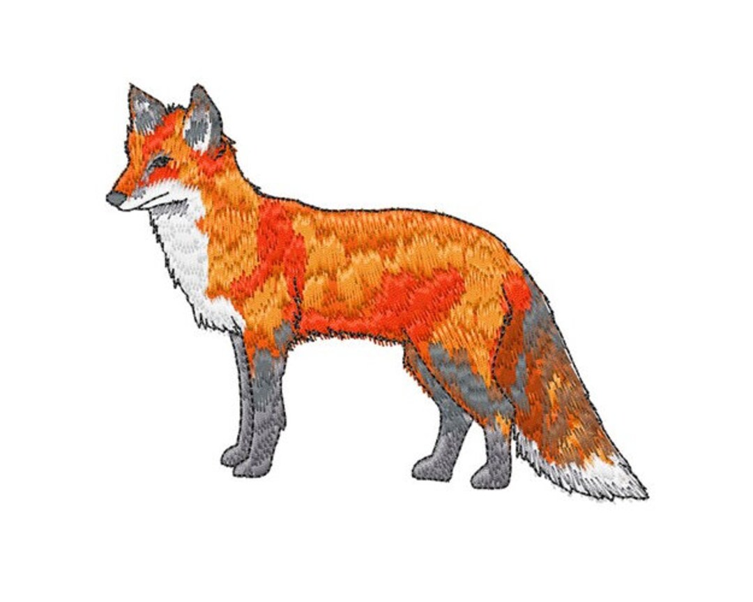 Red Fox - Machine Embroidery Design - Etsy