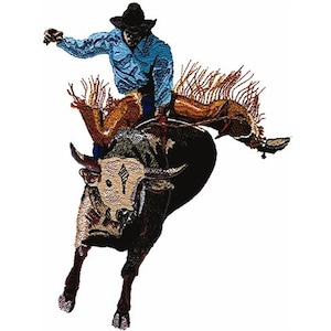 Large Bullrider - Machine Embroidery Design