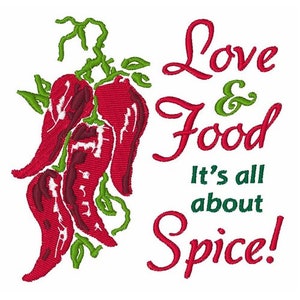 All About Spice - Machine Embroidery Design