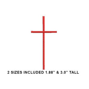 Simple Cross - Machine Embroidery Design, Christian Cross Embroidery Design, Religious Embroidery Pattern