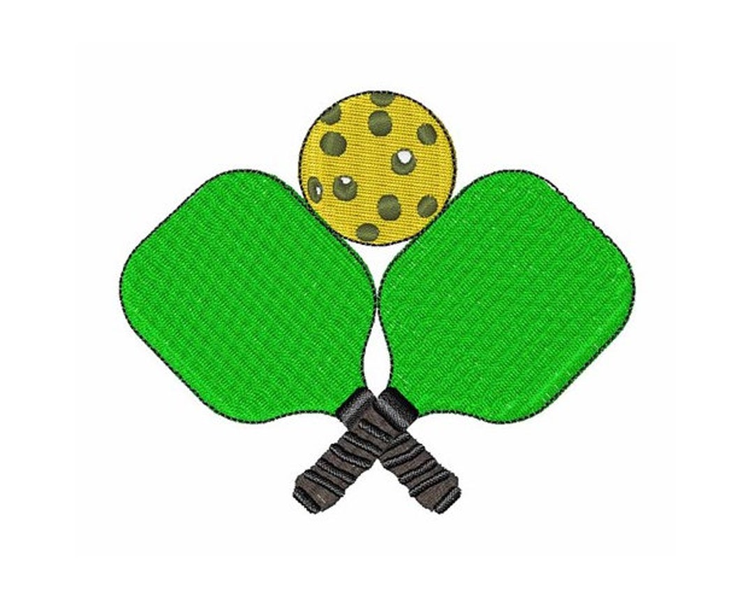 Pickleball Machine Embroidery Design Etsy