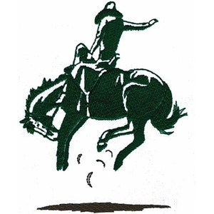 Saddle Bronc & Rider - Machine Embroidery Design