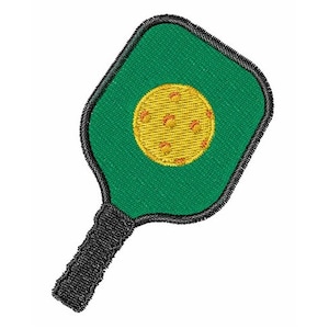 Pickleball And Paddle - Machine Embroidery Design