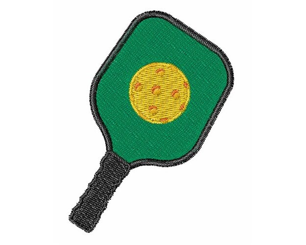 Pickleball And Paddle - Machine Embroidery Design