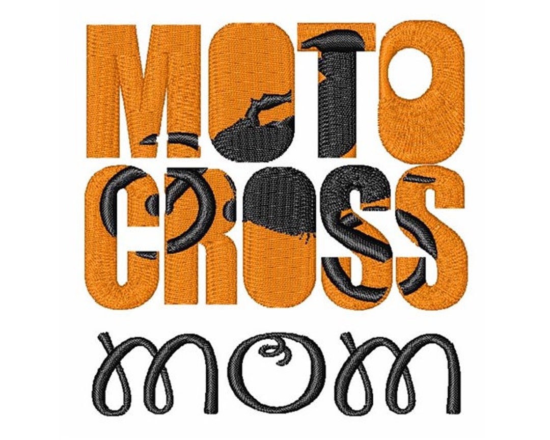 Motocross Mom Heart Leggings Blue