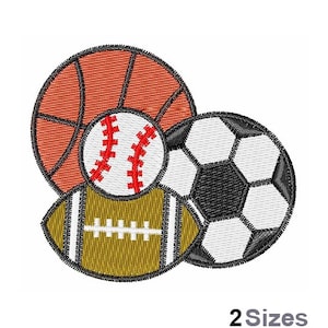 Sports Balls - Machine Embroidery Design