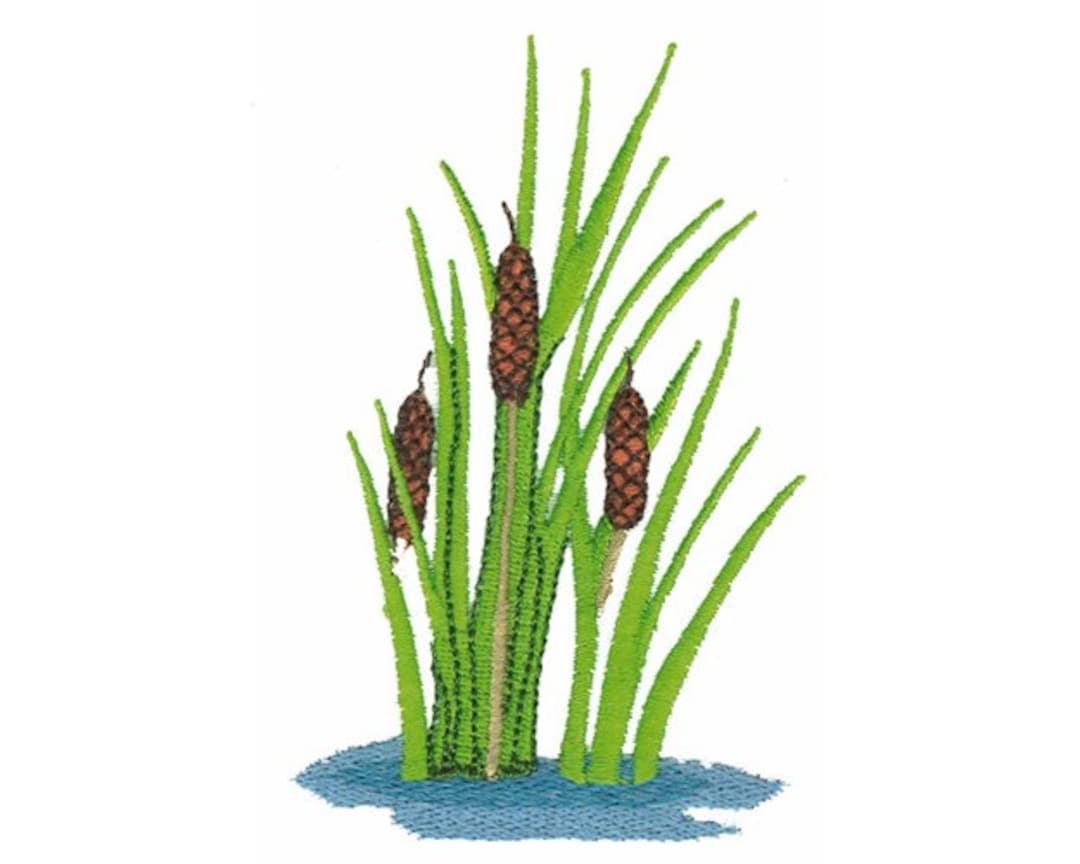 Grass Machine Embroidery Design Etsy