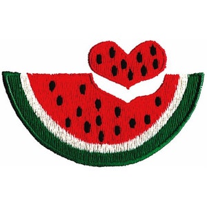 Watermelon Heart - Machine Embroidery Design
