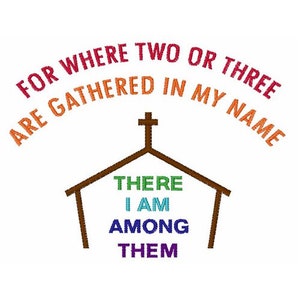 Church Gathering - Machine Embroidery Design