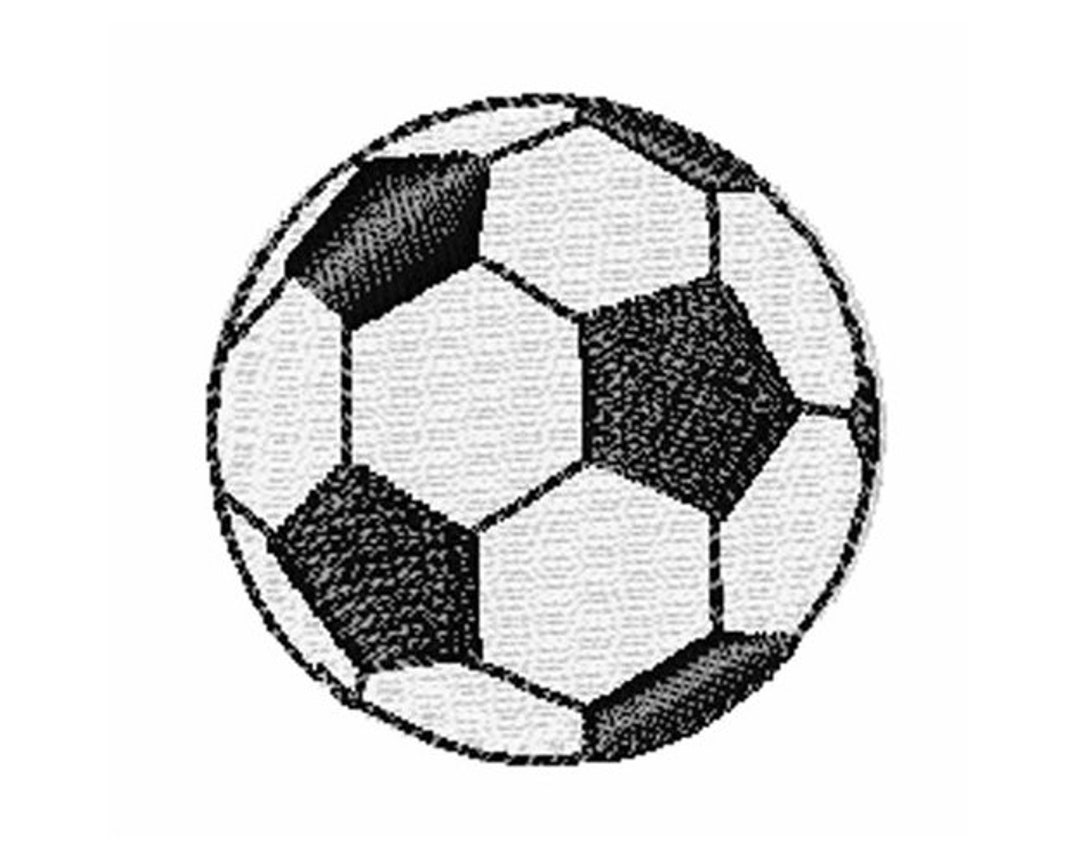 Mini Soccer Ball Machine Embroidery Design Etsy