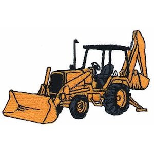 Backhoe - Machine Embroidery Design