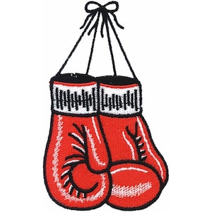 Boxing Gloves - Machine Embroidery Design