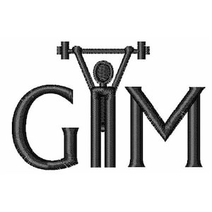 Gym - Machine Embroidery Design