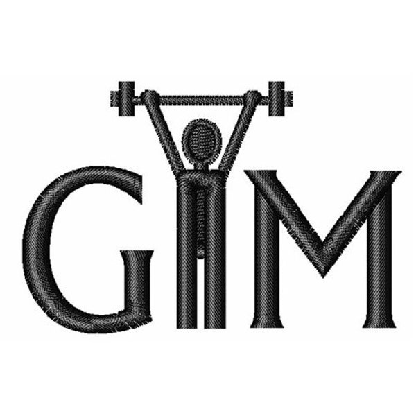 Gym Embroidery Etsy