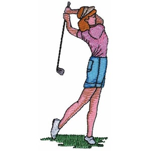 Golfer - Machine Embroidery Design