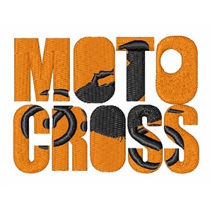 Motocross - Machine Embroidery Design