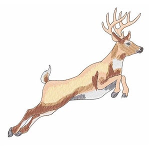 Leaping Deer - Machine Embroidery Design