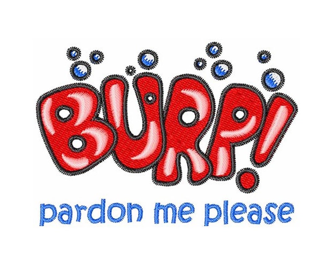 Burp Machine Embroidery Design - Etsy