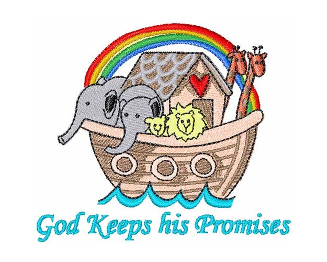Noahs Ark Machine Embroidery Design Etsy