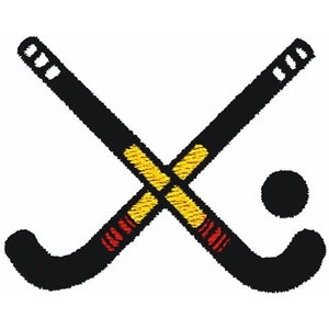 Field Hockey Sticks - Machine Embroidery Design