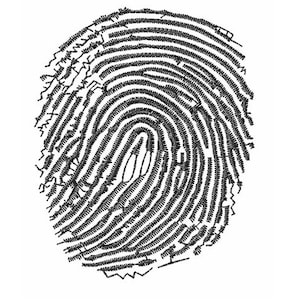 Fingerprint - Machine Embroidery Design