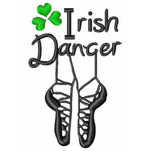 Irländsk dansare - Maskinbroderidesign