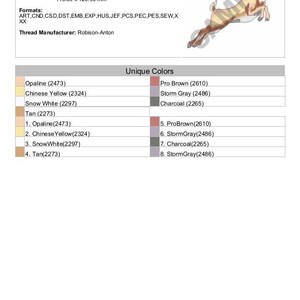 Leaping Deer - Machine Embroidery Design - Etsy