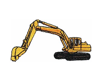 Excavadora - Diseño de bordado a máquina