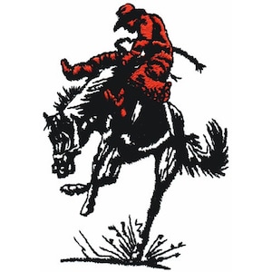 Bronco Rider - Machine Embroidery Design
