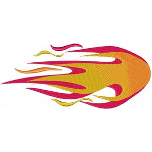 Large Flames - Machine Embroidery Design