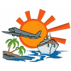 Travel - Machine Embroidery Design