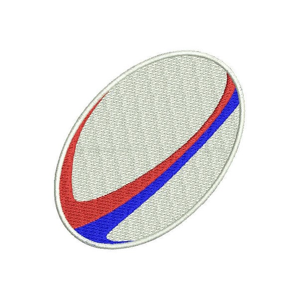 Large Rugby Ball- Machine Embroidery Design