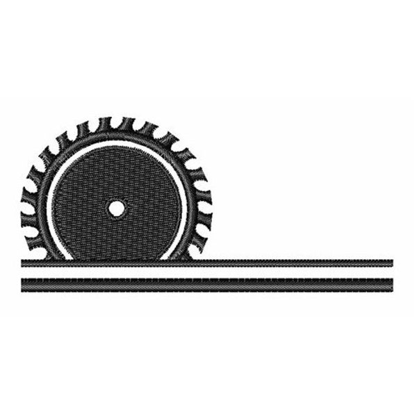 Saw Blade - Machine Embroidery Design