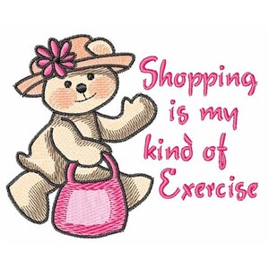 My Kind Of Exercise - Machine Embroidery Design
