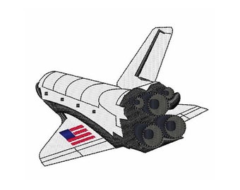 Space Shuttle - Machine Embroidery Design