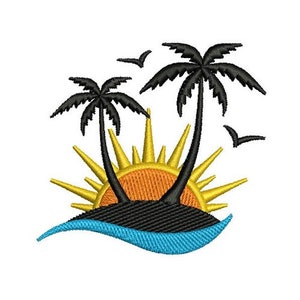 Tropical Island - Machine Embroidery Design