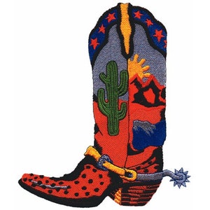 Cowboy Boot - Machine Embroidery Design