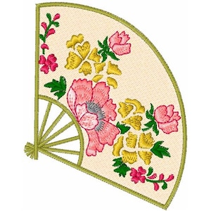 Japanese Fan - Machine Embroidery Design